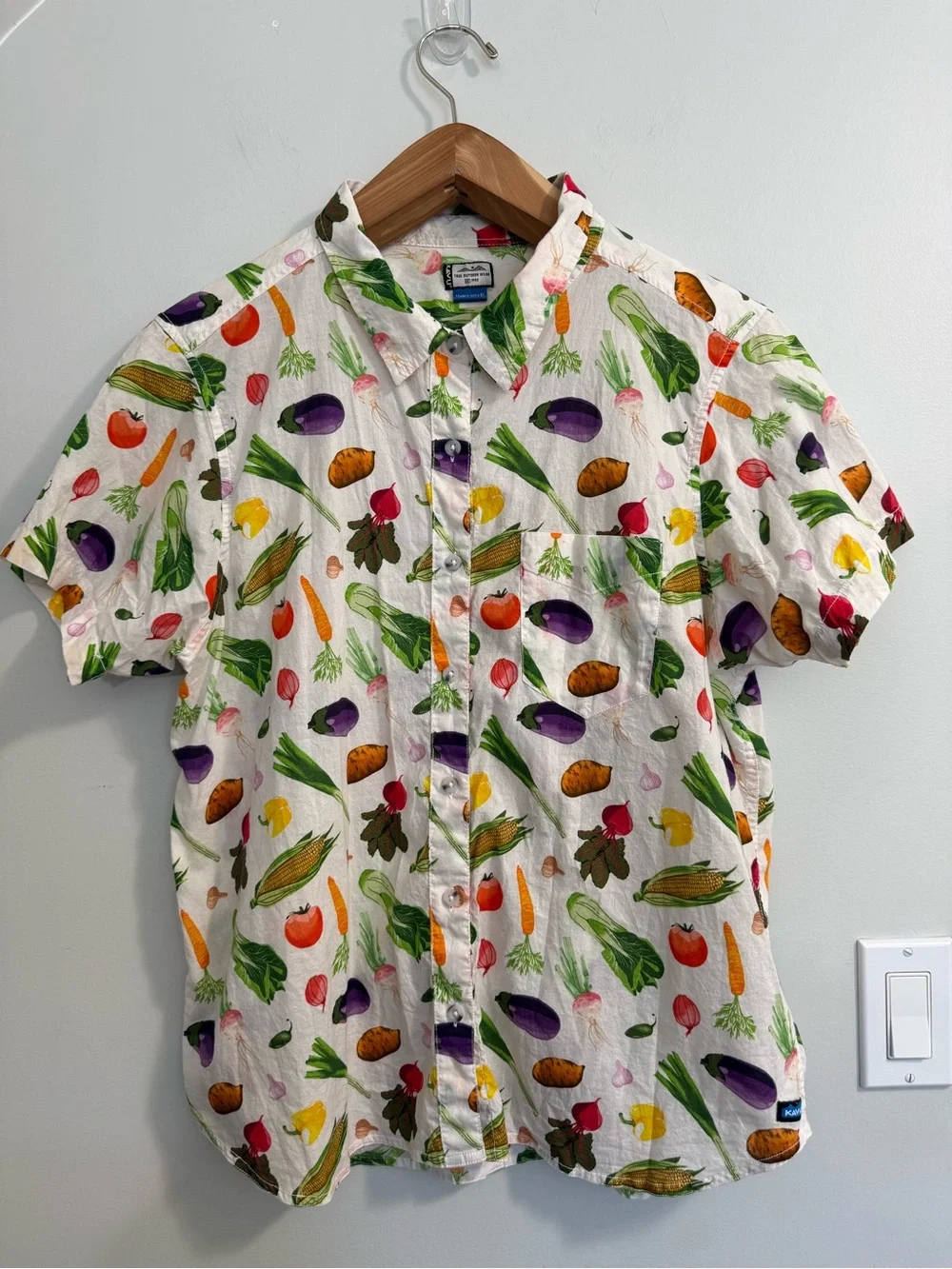 Kavu Girl Party Short Sleeve Shirt Veggie Lover Women’s - Picture 3 of 13